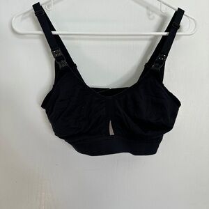 Simple Wishes Black Nursing and Pumping Bra